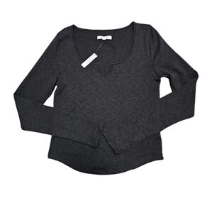Madewell Women's Black Long Sleeve Top Size S